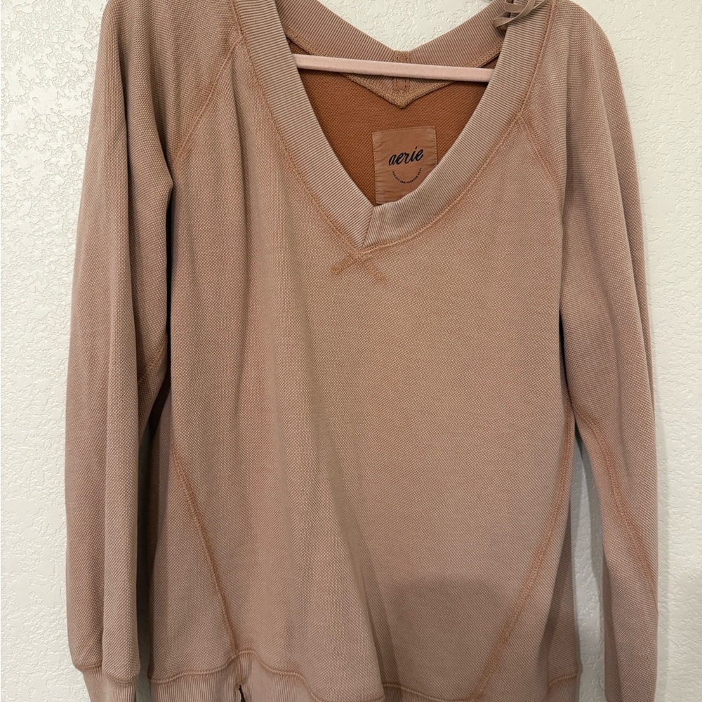 Aerie V-Neck Sweatshirt